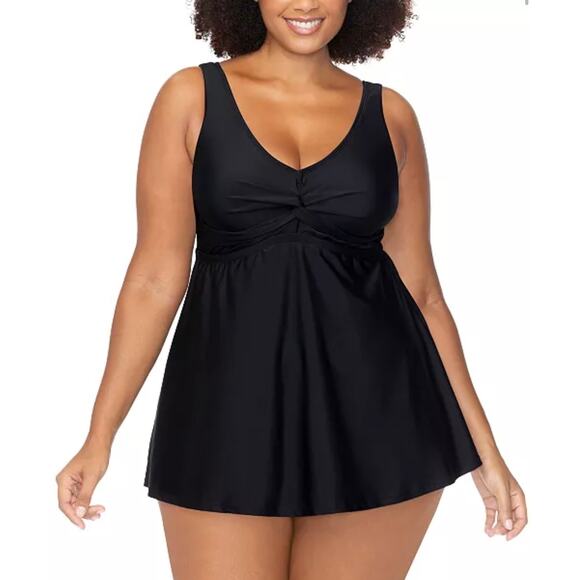 Raisins Other - Raisins Curve Black Lucia Swimdress One Piece Swim Dress 22W NWT